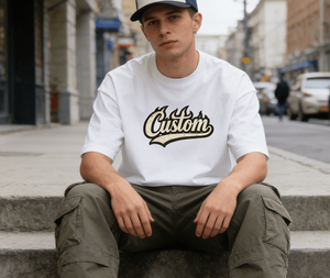 Camiseta de Manga Corta con Cuello Redondo para Hombre, 100% Algodón, Transpirable, Estilo Hip Hop Urbano, con Logotipo Personalizado Impreso en la Parte Delantera - Product Image 4