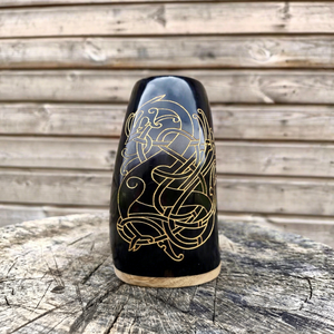 Custom Handmade Natural Horn Mug Buffalo Horn Drinking <b>Cup</b> Rustic Eco Friendly Drinkware For Outdoor <b>Camping</b> Travel And Home - Product Image 1