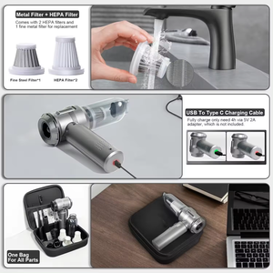 Aspirateur à moteur sans balais15000PA Cordon de voiture portable et portable sans fil 120W <span class=keywords><strong>ACDC</strong></span> Utilisation de la voiture Utilisation à domicile - Product Image 4