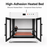 Imprimante 3D FDM industrielle à cadre rigide, rails de guidage linéaires, grande chambre fermée, automatique, USB, haute vitesse, nouvelle, garantie 1 an