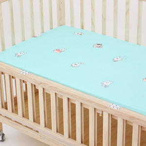 Nuevo precio barato Jersey natural de algodón unisex transpirable muselina elástica sábana ajustada para <span class=keywords><strong>cuna</strong></span> para bebés - Product Image 3