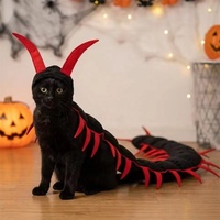 Costume de chat centipède pour chaton pour Halloween, déguisement pour fête, séance photo