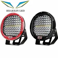 Foco LED superbrillante para conducción de camiones, luz de trabajo para parachoques todoterreno 4x4, 9 pulgadas, 378W, rojo/Negro, fabricante