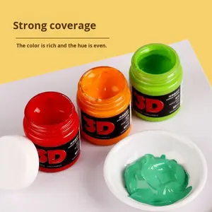 <span class=keywords><strong>Pintura</strong></span> Acrílica China en Lata de 100 ml, 53 Colores, No Tóxica para Niños, Manualidades de Jardín de Infancia, Venta al por Mayor Transfronteriza, para Estudiantes de Arte - Product Image 3