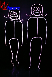 ชุดเต้นรำผู้ชายไฟเบอร์ออปติกชุดแต่งกายชุดฮาโลวีนเรืองแสงในที่มืดชุดแต่งกายสติ๊ก - Product Image 5