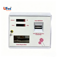 Distributeur de Monnaie Mural Compact pour Billets, Pièces et Jetons – Changeur de Monnaie pour Laverie, Machine à Monnaie de Comptoir