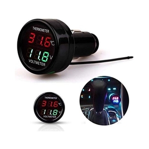 Phổ tự động Bảng điều khiển kỹ thuật số Đồng hồ màn hình LCD Hỗ trợ 12h/24h chế độ chuyển đổi nhiệt kế Vôn kế C - Product Image 2