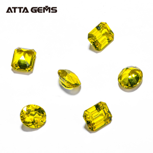 อัตตา โฮลเซลล์ ยิทริอัม อะลูมิเนียม การ์เนต ทรงเอ็มเมอรัลด์ ลูมิเนสเซนต์ ไอจีเอจ ไดมอนด์สังเคราะห์ สีเหลือง คุณภาพสูง - Product Image 3