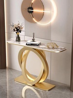 Meubles de salon au design moderne, table console murale en métal pour l'entrée, le hall d'entrée et le contrôle