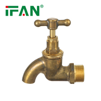 Robinet de jardin en laiton de bonne qualité IFAN Factory, robinet d'eau en laiton 1/2"3/4", robinets de salle de bain