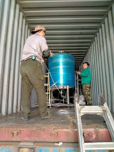 Filtre à charbon actif de coque de noix de coco contrôlé par PLC de 500 m3 pour le recyclage de l'eau des piscines, acier inoxydable FRP 5000 L/heure - Product Image 2