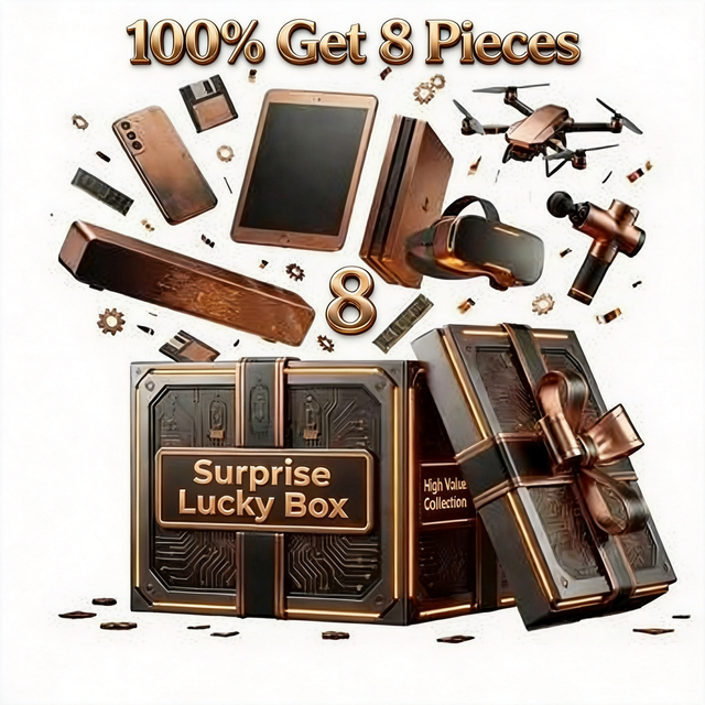 8-piece Digital High Quality Mystery Box Lucky Gaming Random 5G Smart Phone AI Fitness Watch Drone Blind Box Hot Bundle