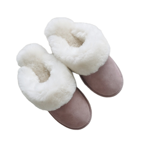 Pantoufles en fourrure naturelle mâle hiver vache deuxième couche cuir <span class=keywords><strong>mouton</strong></span> cisaillement laine pantoufles hommes chaud intérieur pantoufles doux maison chaussures - Product Image 1