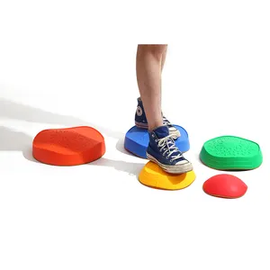 Children Games Rainbow River Balance Stepping Stones For Kids Training Balance Sensory Crossing River Stone Toys