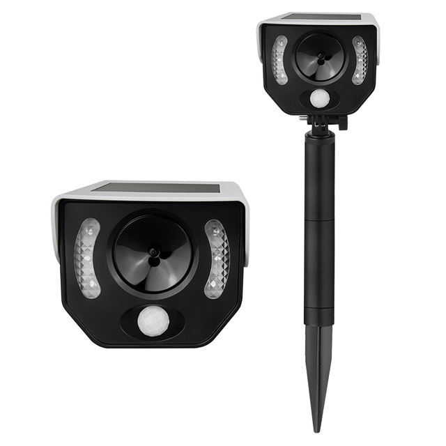 New Design Outdoor Solar Batteries Solid Pest Animal Control Equipment Garden Motion Sensor Ultrasonic Dog Bat Birds Repeller