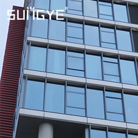 SUNGYE Vente Chaude Australie Norme AS Mur Rideau en Aluminium Verre Trempé Haute Isolation Acoustique pour Usage Commercial