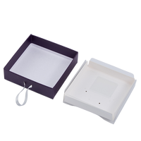 Boîte à bijoux portable de luxe personnalisée par un fabricant professionnel avec couvercle transparent, gaufrée et laminée mat, boîte cadeau personnalisée