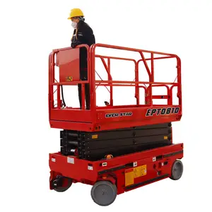 320kg Load 10m For Aerial Work Painting Electric Hydraulic Scissor Lift Platform
