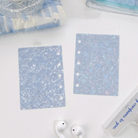 A7M5 DIY Album Photo ou Carnet Transfrontalier Rose Rayé Ondulation de l'Eau Couverture de Reliure Acrylique PVC Coque Rigide Reliure à Feuilles Mobiles