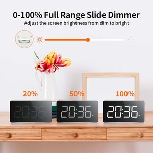 Đầy màu sắc ánh sáng ban đêm LED Kép Báo động Máy tính để bàn đồng hồ Đồng hồ cho nhà LED kỹ thuật số bảng đồng hồ báo thức - Product Image 4