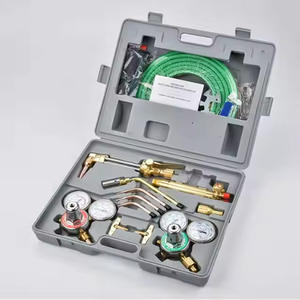 Kit de découpe à l'oxygène et à l'acétylène de style américain, portable, avec manomètre, torche de soudage, orienté vers l'exportation, avec réducteur de pression - Product Image 2