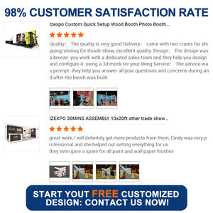 IZEXPO 30-минутный индивидуальный стенд для быстрой сборки, более дешевый выставочный стенд 10x20, выставочный стенд, выставочный стенд, дизайн выставочного стенда - Product Image 6