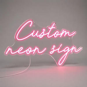Enseigne néon LED personnalisée avec support en acrylique pour mariage, fête et décoration professionnelle - Product Image 6