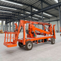 Plateforme élévatrice télescopique araignée de haute qualité 10-14M avec bras pliable pour opérations en hauteur