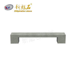 Nuevos Materiales de Construcción de Piedra, Banco de Hormigón GRC Gris 19037921829, Uso en Interiores y Exteriores, Parques y Plazas - Product Image 2
