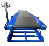 Convoyeur à bande télescopique hydraulique mobile, alimenté électriquement, pour le chargement et le déchargement de camions, conteneurs, entrepôts, logistique
