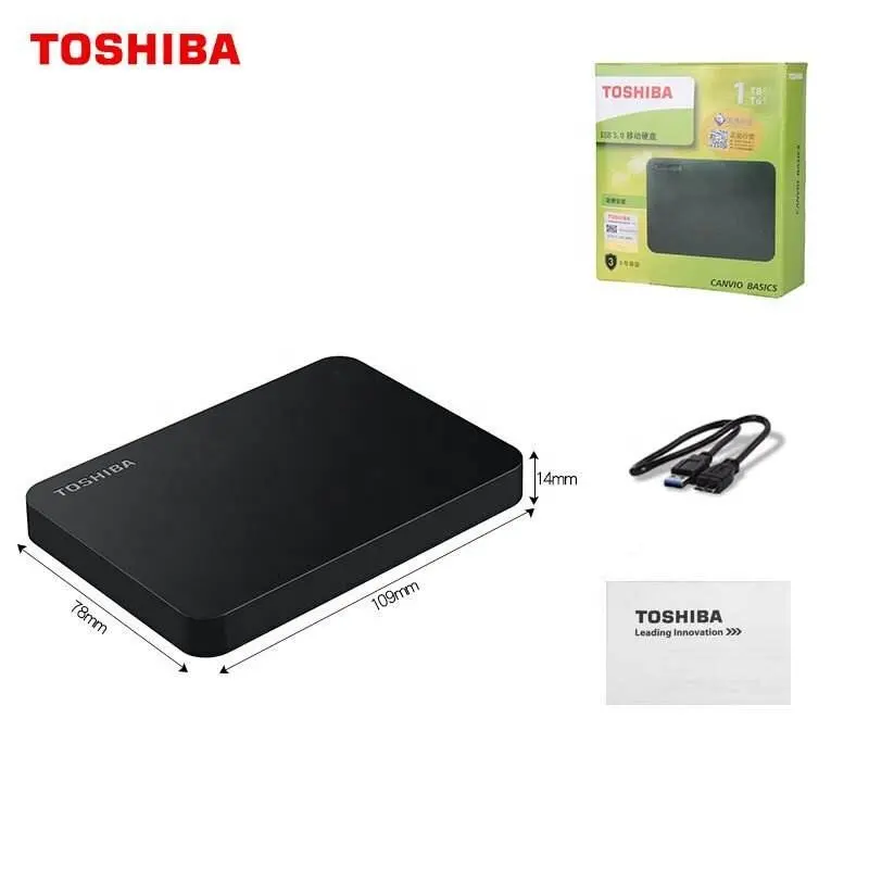 Toshiba Canvio Basics 1TB 2TB 4TB HD Disk 2.5 External USB3.0 HDD Hard Drive for Laptop Desktop