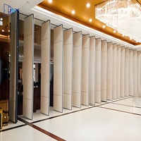 Cloison mobile directe usine, panneaux de séparation de pièce, porte coulissante insonorisée en bois, multifonction