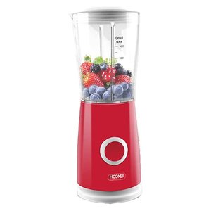 * Sbocco * frullatore elettrico da cucina 400mL 170W per frutta e verdura con modalità impulso 4 lame in acciaio inox colore rosso-casa - Product Image 2