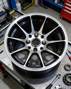 Nouvelles jantes en alliage d'aluminium forgé style Work Emotion ZR10, 17/18 pouces, 5x120/5x113/5x112, multi-branches, finition noire polie, ajustement universel - Product Image 4