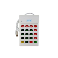 HECERE HC-R95C Emulador de Teclado USB Liunx/Windows, Lector de Tarjetas RFID 13.56MHz, Material ABS, Protocolo ISO 14443A, 133x80x16mm, 200g