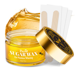 Ruoall 50G Nắp Màu Vàng Trong Suốt Chai Đường Sáp Tóc Loại Bỏ Mini Kit Với Mật Ong Và Chanh Chiết Xuất Cho Nhà Sử Dụng - Product Image 6