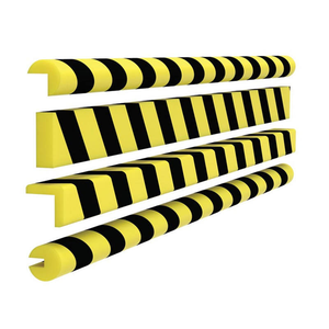 Tira de Espuma de PU Autoadhesiva Amarilla y Negra de 150 cm en Forma de L, Protector de Esquinas Anticolisión para Seguridad - Product Image 5