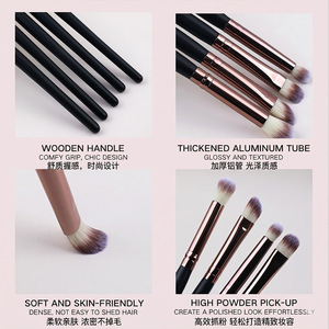 ชุดแปรงแต่งหน้า 12 ชิ้นด้ามไม้ขนแปรงสังเคราะห์ผสมผงรองพื้นสำหรับใบหน้าชุดเครื่องสำอางมืออาชีพ - Product Image 4