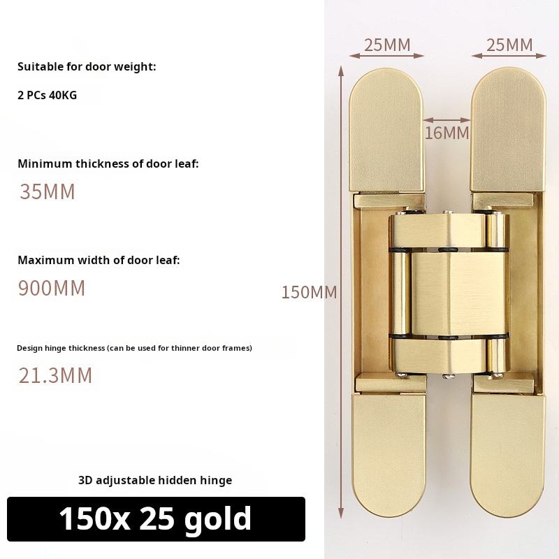 Gold [150*25] 3D hinge
