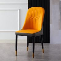 Chaise de salle à manger en cuir PU Milano de luxe, chaise de café moderne, meubles de maison Mingshuai, vente chaude 2025