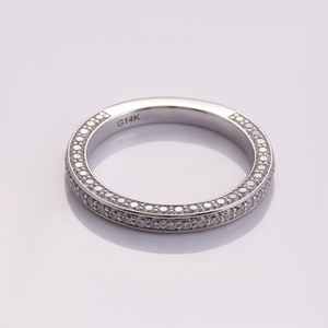 Usine En Gros <span class=keywords><strong>1</strong></span> <span class=keywords><strong>Carat</strong></span> Or <span class=keywords><strong>Diamant</strong></span> Bague 10k Bague En Or Blanc Rond Brilliant Cut Lab Grown Diamond <span class=keywords><strong>Prix</strong></span> Le Plus Bas Bague De Mariage - Product Image 4