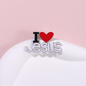 Broche en métal American English for Love Heart <span class=keywords><strong>Simple</strong></span> Small Dress Uniform for Lapel Pin Waist Pin Engraved Anniversary - Product Image 3