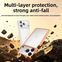 Coque de téléphone PC ultra-fine de 0,8 mm avec cadre dissipateur de chaleur pour iPhone 18 17 16 15 14 13 Pro Max – Protection antichoc