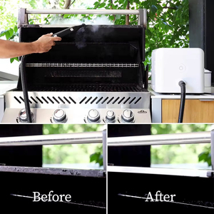 Nettoyeur vapeur électrique portatif 1600W, vapeur chaude puissante et rapide, naturelle et sûre, pression vapeur 1,2 bar, réservoir d'eau 1,1L, pour la maison et la voiture - Product Image 4