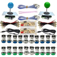 8way 5pin joystick bouton led arcade zero delay diy kit encodeur usb pour pc joystick