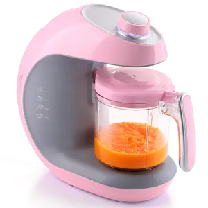 Maçaneta manual 2 em 1, poderosa botão de controle manual sem bpa vapor/liquidificador/processador de alimentos para bebê