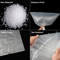 Sac en poly multi-usages à ouverture plate de taille personnalisée Sacs en polyéthylène transparent en plastique PE Sac d'emballage plat ouvert d'emballage en plastique