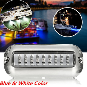 27LED Universal Underwater Light 10-30V Blue Light For <b>Yachts</b> Marine Vessels IP68 Stainless Steel Fishing Light - Product Image 2