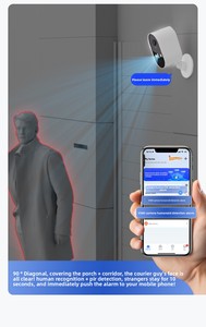 V380 Max 3MP Pin-Powered 2.4G Wifi Ngoài Trời Không Dây An Ninh Máy Ảnh Góc Rộng Tầm Nhìn Ban Đêm <span class=keywords><strong>Cmos</strong></span> PIR Đám Mây Lưu Trữ Cho Nhà - Product Image 5