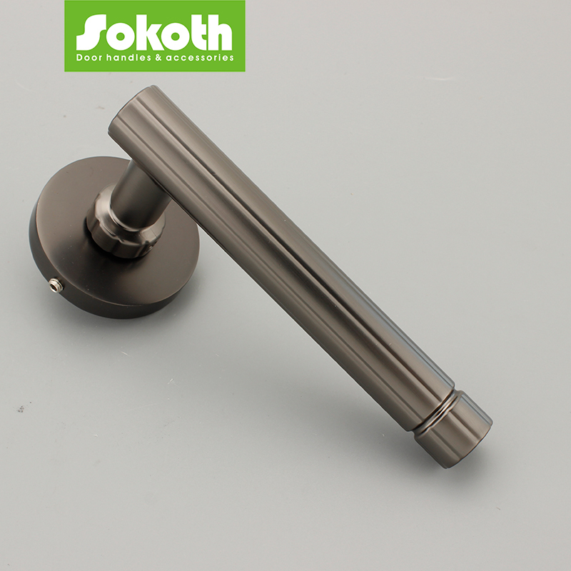Fancy Lined OEM Smart Locks Interior Zinc Alloy Door Handle with Latch and Lock · image 6